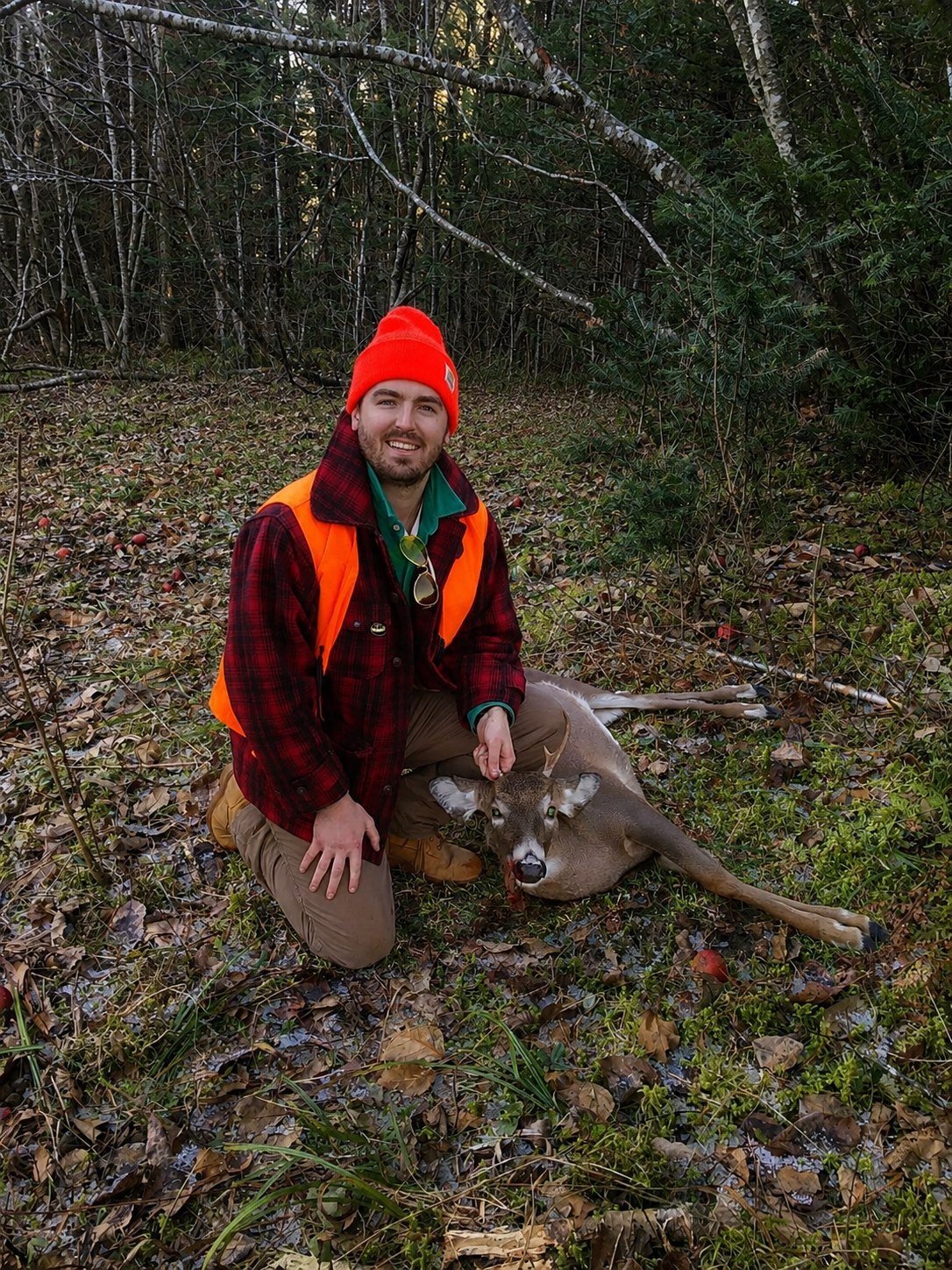 Pat Jr. with his first Maine buck, 2017